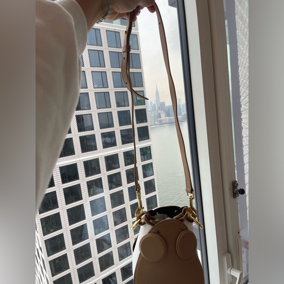 YUZEFI leather Pepper Bag in Cappuccino Bianco, 2 handles - LIKE NEW - Picture 15 of 16